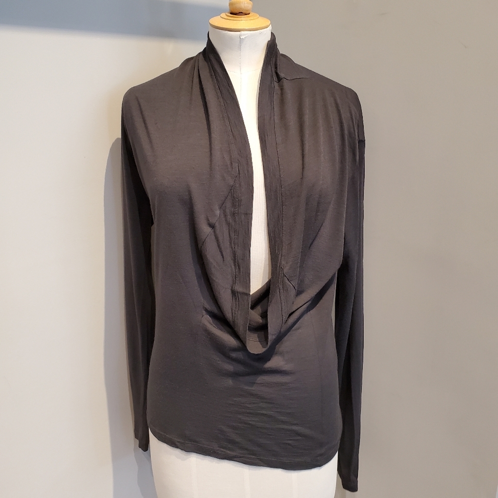 Margiela gray open front sweater size S